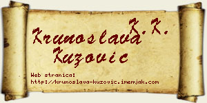 Krunoslava Kuzović vizit kartica